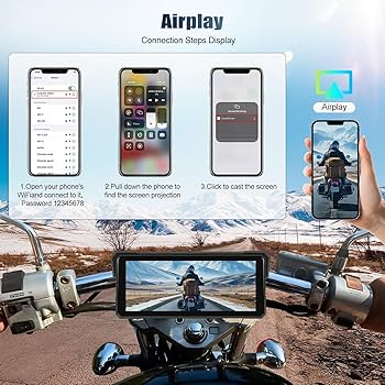 Auometo 8インチバイク用ディスプレイ バイク ナビ 昼夜モード切替 Amazon.co.jp: Auometo 【2025最新】 8インチ バイク用